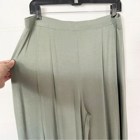 NWT Lulus Knockout Sage Green Wide-Leg Tulip-hem Pants Size XL - Picture 9 of 15